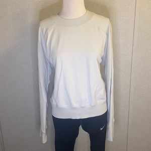 Lululemon Light Grey Softstreme Oversized Crop Crew: 12